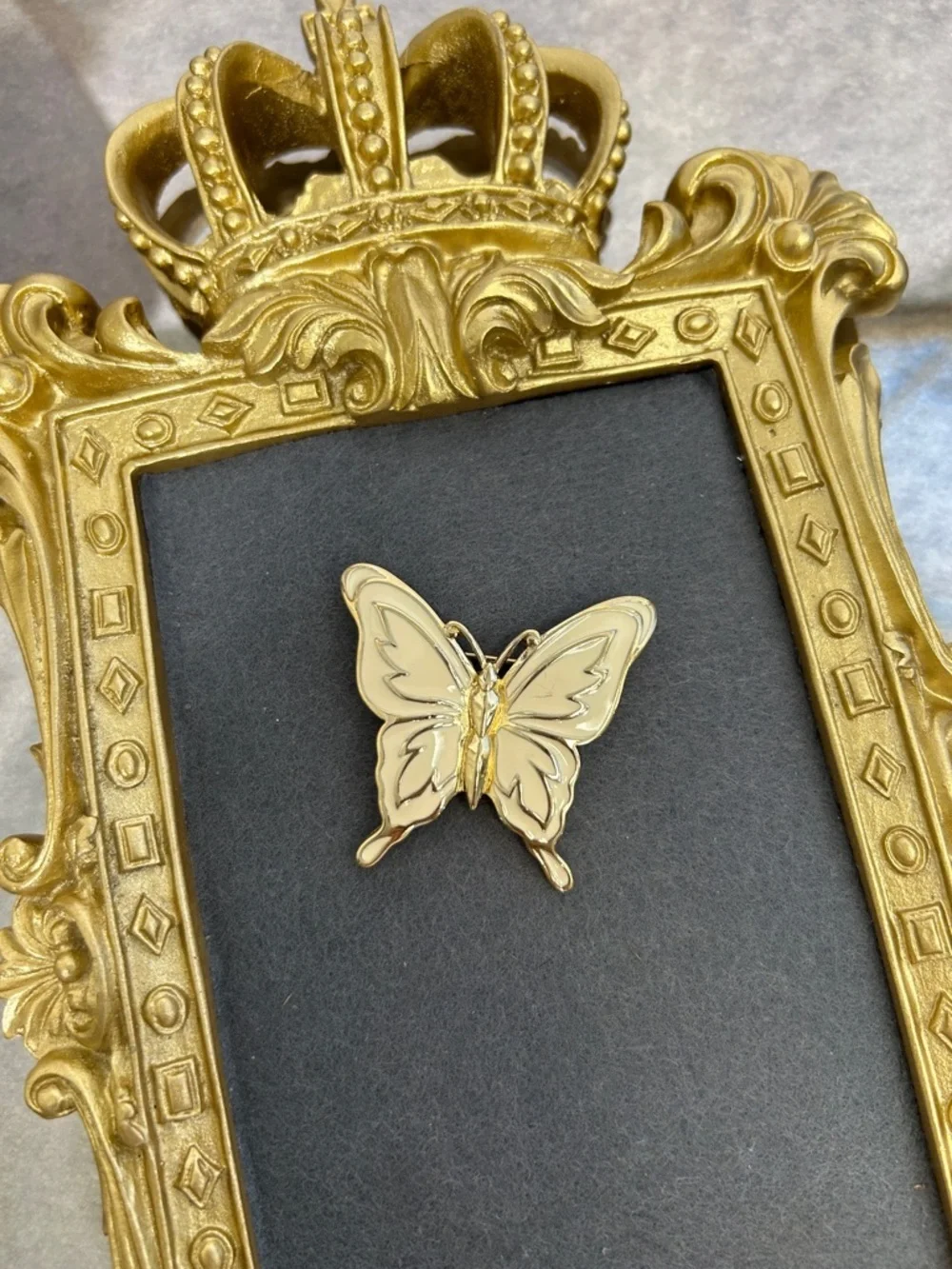 Trifari Gold Butterfly Brooch Pin - Elegant Women's Jewelry